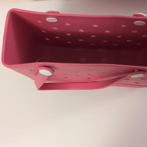 NWT Bogg Bag Style Pink Beach Tote Bag - Picture 8 of 8